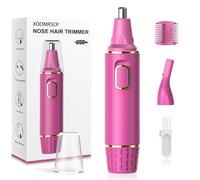 Rasoio per peli del naso da donna, 2024, indolore, ricaricabile tramite USB, per peli del naso, per orecchie e naso, rasoio professionale per peli del viso, con lame a doppio bordo impermeabili IPX7