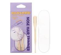 Rasoio per peli del naso da donna, tagliacapelli per naso da uomo, tagliacapelli 2 in 1 e toelettatore per il corpo con scatola portaoggetti, robusto, sanitario, facile manutenzione e portabilità