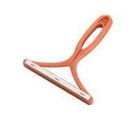 Rasoio per peli di animali domestici a doppia faccia, 2 pezzi, efficace detergente per tessuti, vestiti, tappeti e maglioni (arancione)