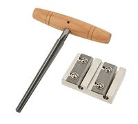 Rasoio per violino , portatile , durevole , facile da usare , con manico in legno , set di strumenti per violino per liutaio per la manutenzione