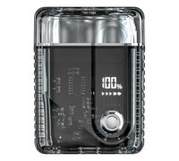 Rasoio portatile a doppia testa ricaricabile IPX-7 impermeabile accessori da bagno rasoio per barba trasparente con display digitale per casa