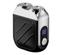 Rasoio portatile per uomo, tosaerba elettrico per la con display digitale, rasoio asciutto e umido, per casa, bagno, doccia, campeggio, hotel, viaggi d'affari e