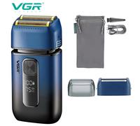 Rasoio ricaricabile VGR FOIL SHAVER 2 testine a doppio rullo 2 velocità IPX6
