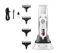 Rasoio tagliacapelli ricaricabile usb regola barba portatile con 4 pettini guida