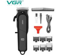 Rasoio tagliacapelli VGR HAIR CLIPPER ricaricabile 6 pettinini leva conica