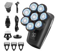 ✅Rasoio Testa Calva 8D Rasoio Elettrico Uomo per Capelli e Barba Rasatura a Zero