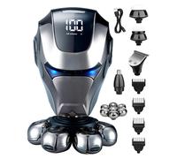 ✅Rasoio Testa Calva Uomo 5in1 Rasoio Elettrico Taglia Capelli Rasatura a Zero 7D