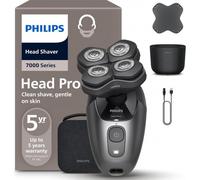 Philips Head Shaver Pro Serie 7000- Rasoio per uomo e donna, testina flessibile a 360° e lame ComfortCut per una rasatura pulita e delicata sulla pelle, modello HS7980/15