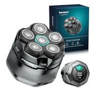 Rasoio Tete Calvo Uomo 6D Rasoio Elettrico Uomini Capelli 160 Mins di Autonomia