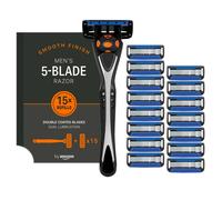 RASOIO UOMO 5 LAME CON 15 RICARICHE TESTINE RASATURA PRECISA DELICATA DURATURA B