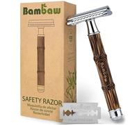 Rasoio uomo per rasatura barba | Rasoio barba | Rasoio metallo | Rasoio sicurezza | Rasoio corpo uomo | Rasoio monolama per taglio barba | Barba rasoio |Sottile Argento| Bambaw