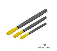 RASPA CABINET SET 3PZ MEZZA TONDA 6-8-10 CON MANICO PROFESSIONALE