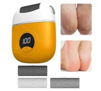 Raspa elettrica per piedi, smerigliatrice elettrica a pedale con display digitale, dispositivo di riparazione e macinazione ricaricabile USB, testa di macinazione regolabile, elettronica con 3