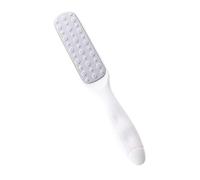 Raspa esfoliante per piedi a doppio lato, strumento di rimozione dei calli per talloni secchi e screpolati, manico ergonomico