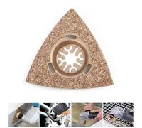 Raspa triangolare rivestita in carburo 80mm per la macinazione di piastrelle, pietra, legno e materiale di riempimento