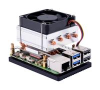 Raspberry ICE Tower Plus Cooler per pi 5, Cooler Aluminifero Attivo con Fan di Cilindro (Il Raspberry Pi 5 non è incluso) (ICE Tower Plus a Profilo Basso)