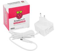 RPI PS 15W WT EU - Alimentatore Raspberry Pi 4 USB-C - spina EU