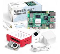 Raspberry Pi 5 8 GB Cooler Kit | 64 GB Edition | Alimentatore Ufficiale 27 W | Alloggiamento Airflow | Active Cooler | Cavo Micro HDMI 4K | Ideale per Smart Home, Gaming & Home Assistant