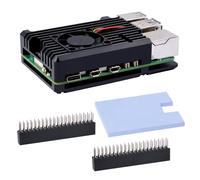 Raspberry Pi 5 Armatura dissipatore di calore in lega di alluminio con ventola PWM per Pi 5 4GB/8GB