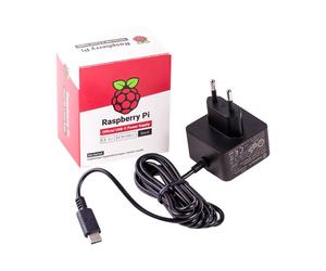 Raspberry Pi Netzteil USB-C 3 A black Pi 4 RPI4 PSU EU BLACK BU