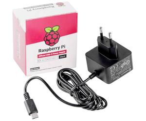 Raspberry Pi - official power supply for Raspberry Pi 4 Model B, USB-C, 5.1V, 3A
