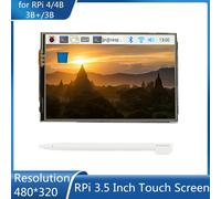 Raspberry Pi Touch Screen da 3,5 pollici 480*320 Display LCD SPI GPIO per Raspberry Pi 4 4B 3B + 3B Ventola di raffreddamento con custodia ABS opzionale