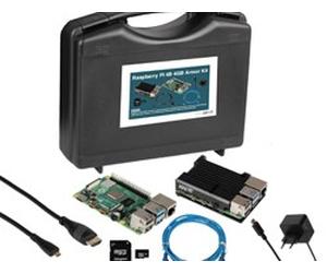 Raspberry Pi Y Pi 4B 4GB Armor Kit 4GB/Alu-Gehäuse/Zubehör SI-RPI4B-ARMOR