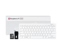 RaspberryPi 500,Keyboard Kit Desktop Computer (US).Quad-core Arm processor,Dual 4K Output,WiFi/BLE Support with Official RPi 32GB Micro SD card