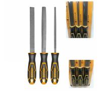 Raspe per legno Set 3 pezzi Lima piatta Lima mezza Lima tonda Kit Ingco