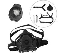 RASPIO Microfono Incorporato for Respiratore Tattico Speciale, Maschere Antigas a Mezza Faccia con Filtro Sostituibile for Paintball Airsoft Wargame