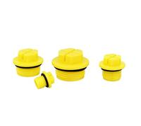 Rasse a tappo per tubo Filetto esterno Tappo di spina per le estremità del tubo di tenuta per refrigerazione, acqua, aria, petrolio, linea a gas giallo M18x1.5