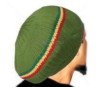 Rasta Cappello Dread Tam Basco Bonet Africa Corona Reggae Marley Giamaica M/L,