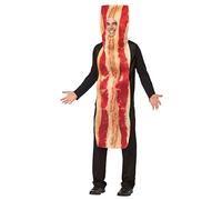 Rasta Imposta Costume da uomo a righe da bacon, taglia adulto, colore: marrone, taglia unica, Marrone, Taglia unica