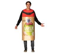 Rasta Imposta Costume divertente per Halloween, costume McCormick con polvere di aglio e spezie, per donne e uomini, taglia unica per adulti