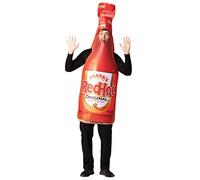 Rasta Imposta Frank's Red Hot Sauce Bottle Costume di Halloween Buffalo piccante condimento divertente per uomo donna costume da adulto, taglia unica