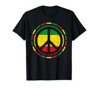Rasta Peace Design Regalo per gli amanti della musica reggae Maglietta