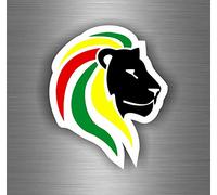 Rasta Reggae Auto Adesivi One Love Lion ref12: Bandiera della Giamaica