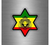 Rasta Reggae Auto Adesivi One Love Lion ref19: Bandiera della Giamaica