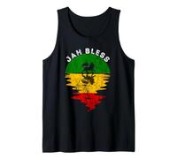 Rasta Reggae Music Cuffie Giamaicano Leone di Giuda Canotta