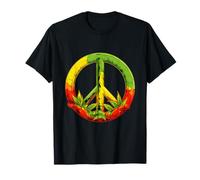 Rasta Reggae Music Giamaica Rastafari Roots Giamaicano Pace Maglietta