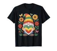 Rasta Reggae Music Gnome Giamaica Rastafari Roots Giamaicano Maglietta