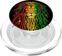 Rasta Reggae - Occhiali da sole con leone, regalo artistico per rastafari PopSockets PopGrip per MagSafe