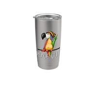 Rasta Uccello Raffreddamento Reggae Parrot Pace Fuori Bicchiere termico in acciaio inox doppia parete