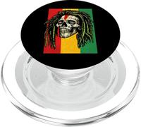 Rastafarian Rasta Skull Dreadlock Reggae Music Graphic PopSockets PopGrip per MagSafe