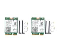 Rastapulz 2 schede WLAN 9560NGW+2XAntenna 1730Mbps Wireless AC 9560 2.4G+5G BT 5.0 802.11Ac M.2 CNVI 9560NGW Wireless Adapter