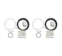 Rastapulz 2 X - 30 + Plus 0,5 - 30 MHz Antenna di ricezione ad attiva, antenna ad SDR, a basso rumore, radio a onde corte, corta (BNC)