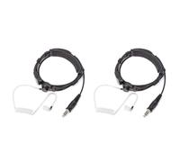 Rastapulz 2 X telescopici Heavy Duty Throat Vibration Mic Headphone Nato Plug per Walkie Talkie Radio