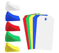 Rastapulz 500 etichette di spedizione in plastica, 4 3/4 x 2, 3/8, etichette vuote, impermeabili, resistenti all'installazione