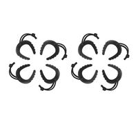 Rastapulz Confezione da 8 fermaporta per primo soccorso, fermaporta per forze 'ordine, servizi di soccorso, fermaporta a chiave, nero