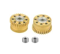 Rastapulz Per K2 Plus - Upgrade Extruder Gear Kit Dual Helical All Metal Extruder Driver Gear 3D - Accessori per stampanti a metallico